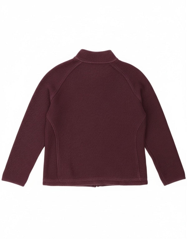 Pulover pentru femei Weird Fish cu fermoar și gât, UK 18 XL, bumbac violet