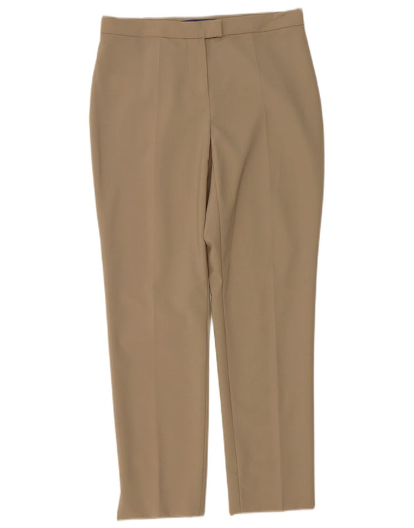 Pantaloni de costum drepți pentru femei Les Copains EU 40 Mediu L30 L27 Bej