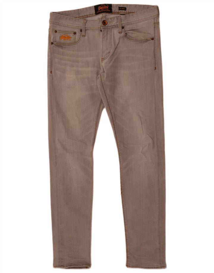 Blugi slim pentru femei Superdry W32 L30 bumbac gri