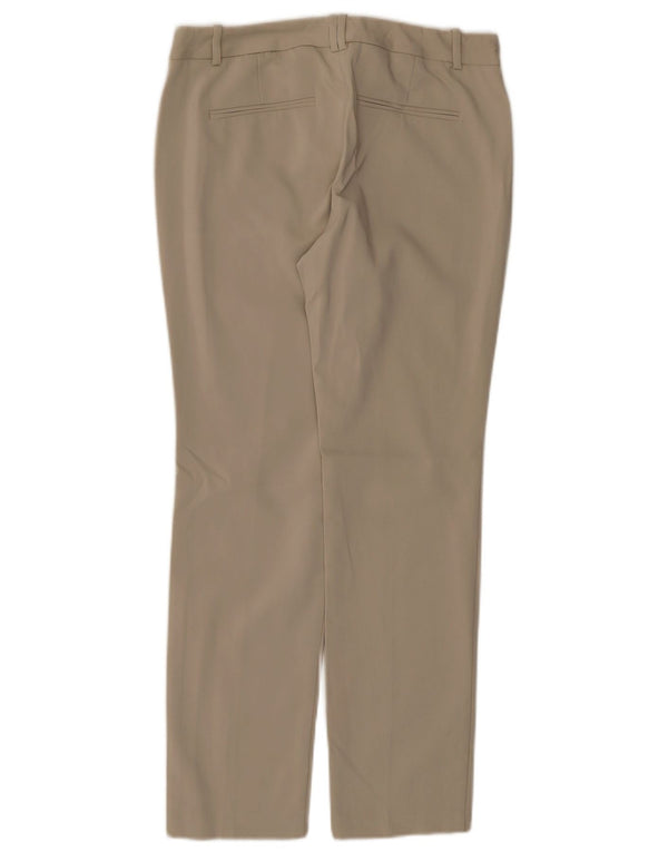 CALVIN KLEIN Womens Straight Casual Trousers US 4 Small W30 L28 Beige