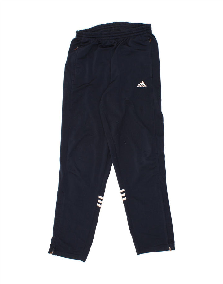 ADIDAS Mens Tracksuit Trousers UK 36/38 Small Navy Blue Polyester Vintage Adidas and Second-Hand Adidas from Messina Hembry 