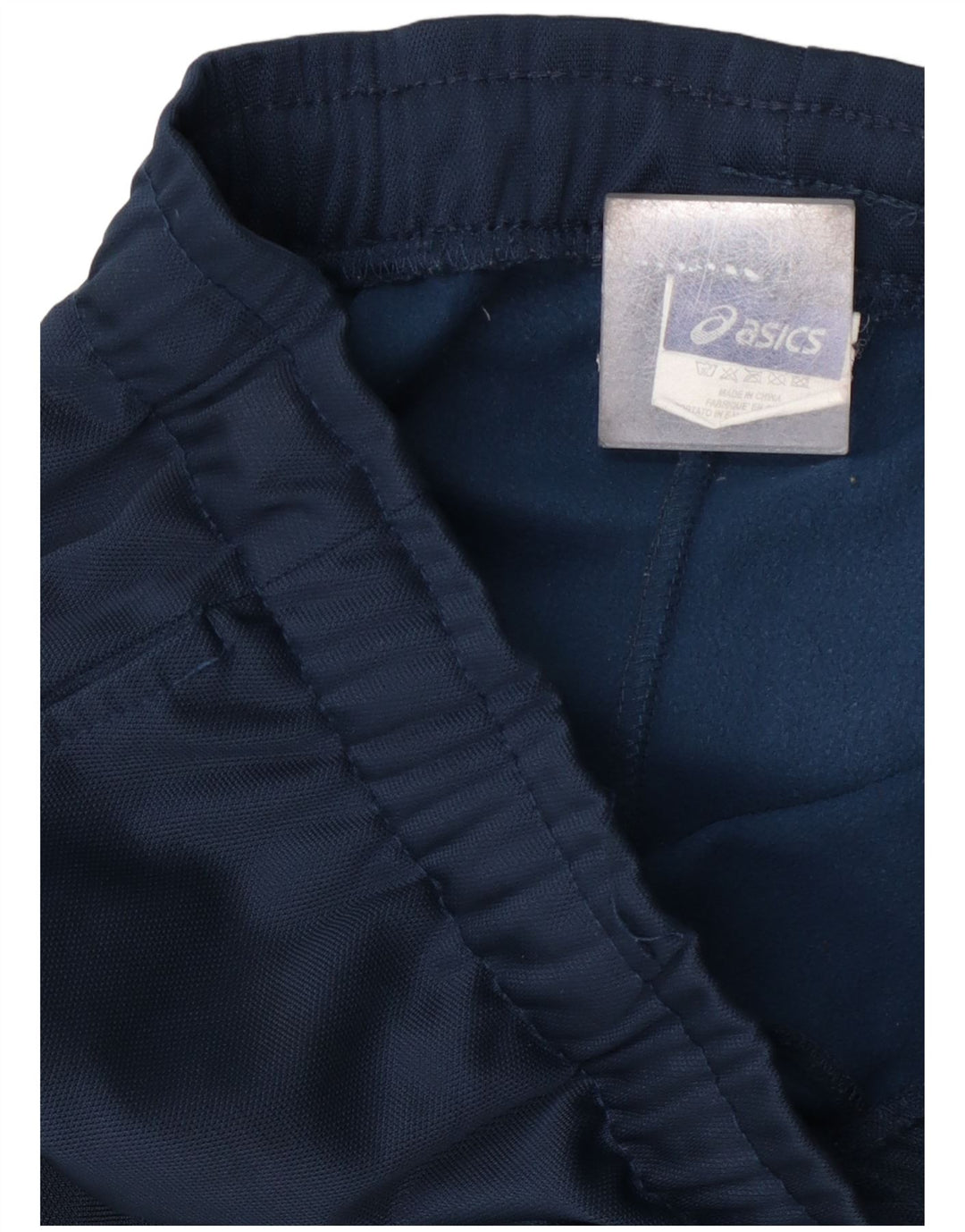 Pantaloni de trening Asics pentru bărbați, poliester mediu bleumarin