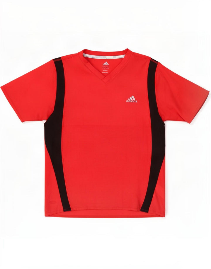 Tricou pentru bărbați Adidas Top Mediu Roșu Colorblock Poliester