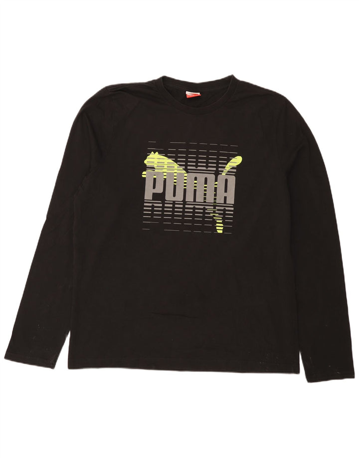 Tricou cu mânecă lungă Puma pentru bărbați, XL, negru