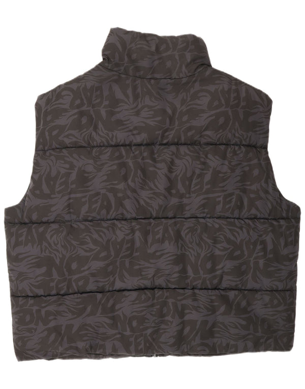 No Fear Gilet cu grafică pentru bărbați, UK 42 XL, poliester cu imprimeu animal negru