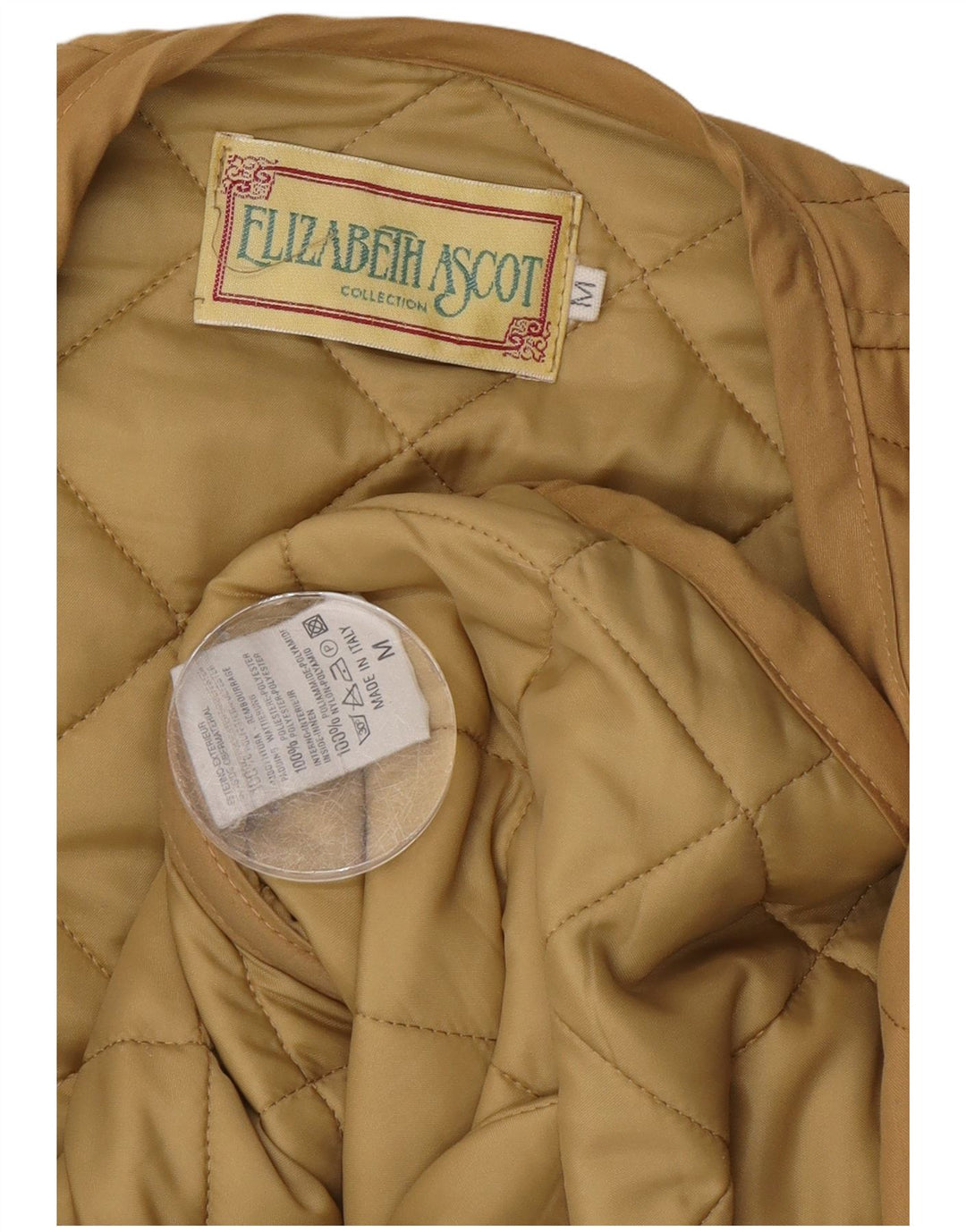 Gilet matlasat pentru femei Elizabeth Ascot UK 14 Medium Beige Poliester
