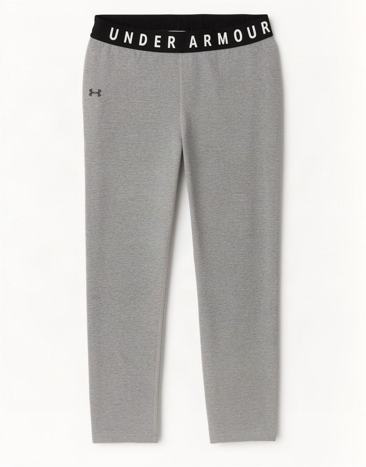 Leggings Capri cu grafică Under Armour pentru femei UK 8 Small, gri, colorblock