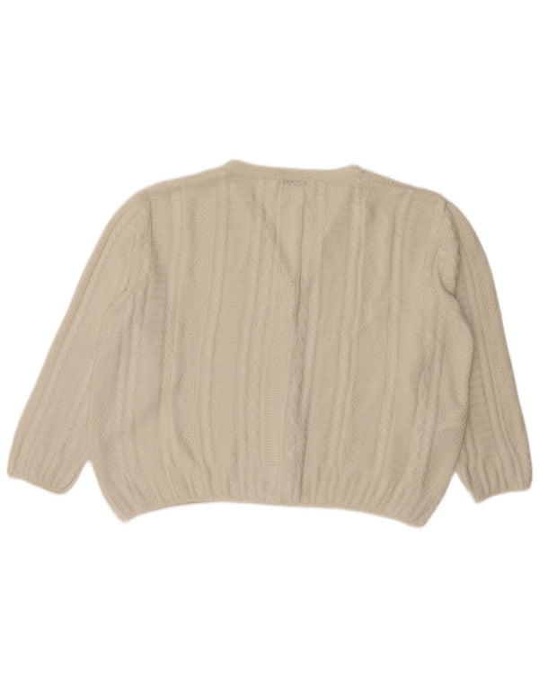 Pulover cardigan supradimensionat pentru femei Marks & Spencer UK 18 XL Alb