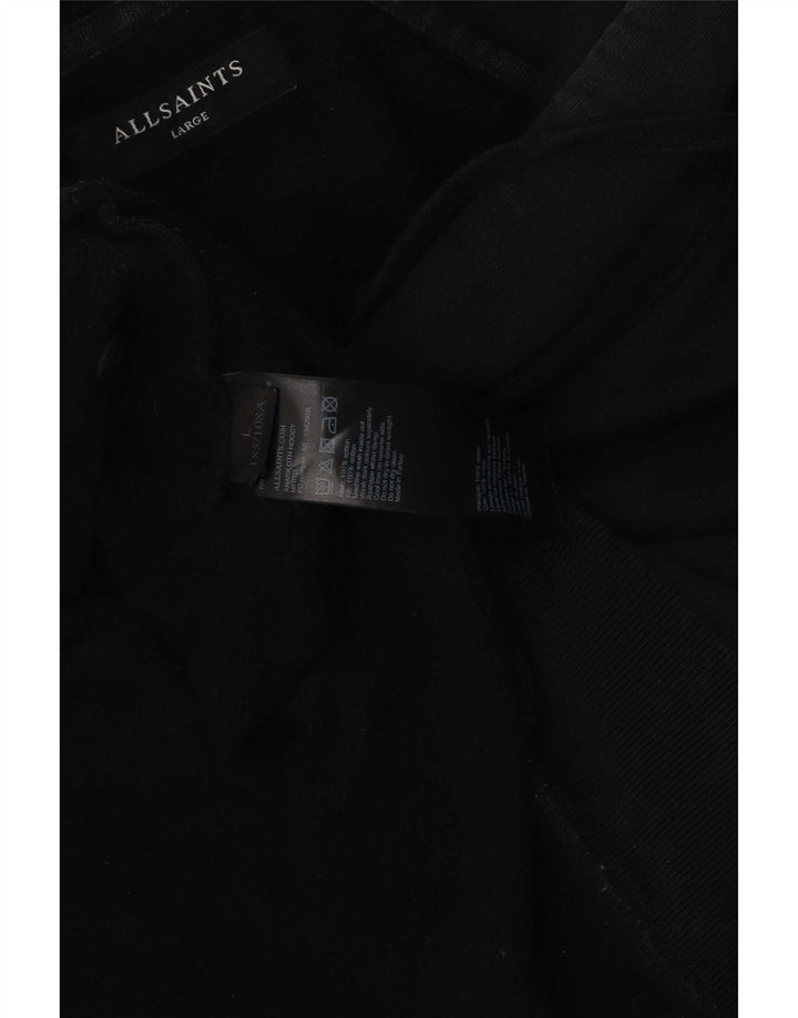 Hanorac pentru bărbați All Saints Pulover mare, negru, bumbac