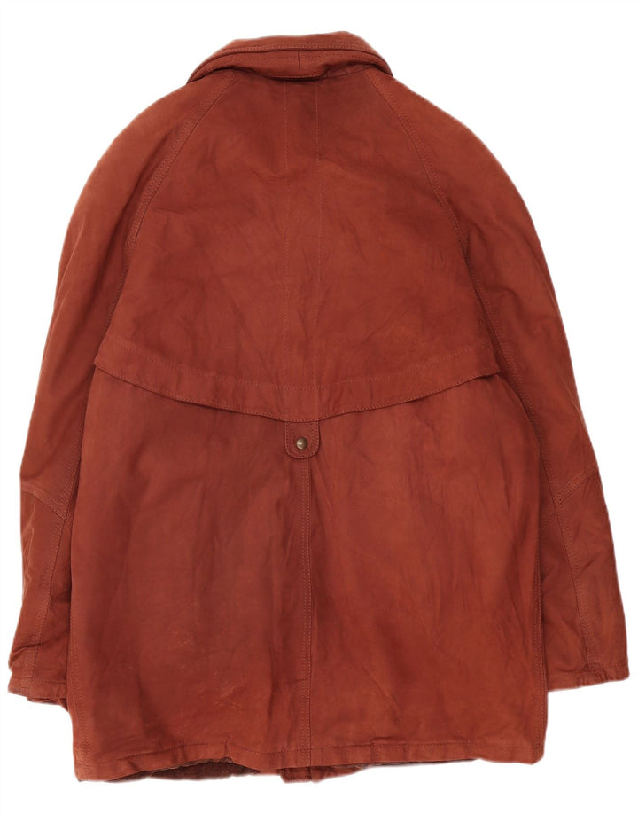 Jachetă vintage pentru bărbați din piele intoarsa UK 42 XL maro