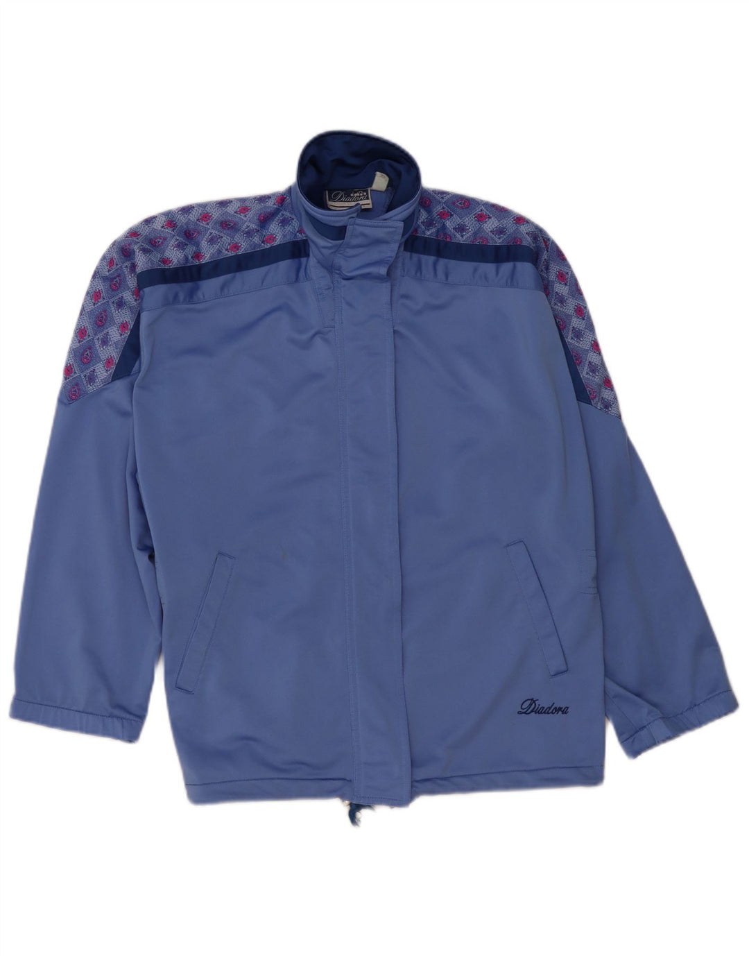 Jachetă de trening supradimensionată pentru femei Diadora IT 42 Medium Blue Floral