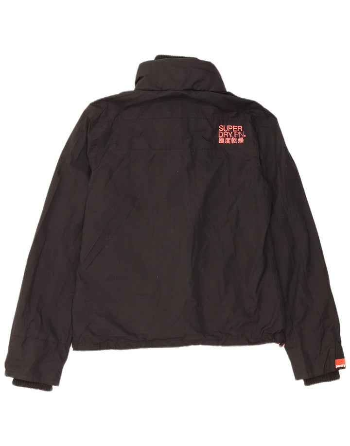 Jachetă Windbreaker pentru femei Superdry The Windcheater UK 16, mare, negru, nailon