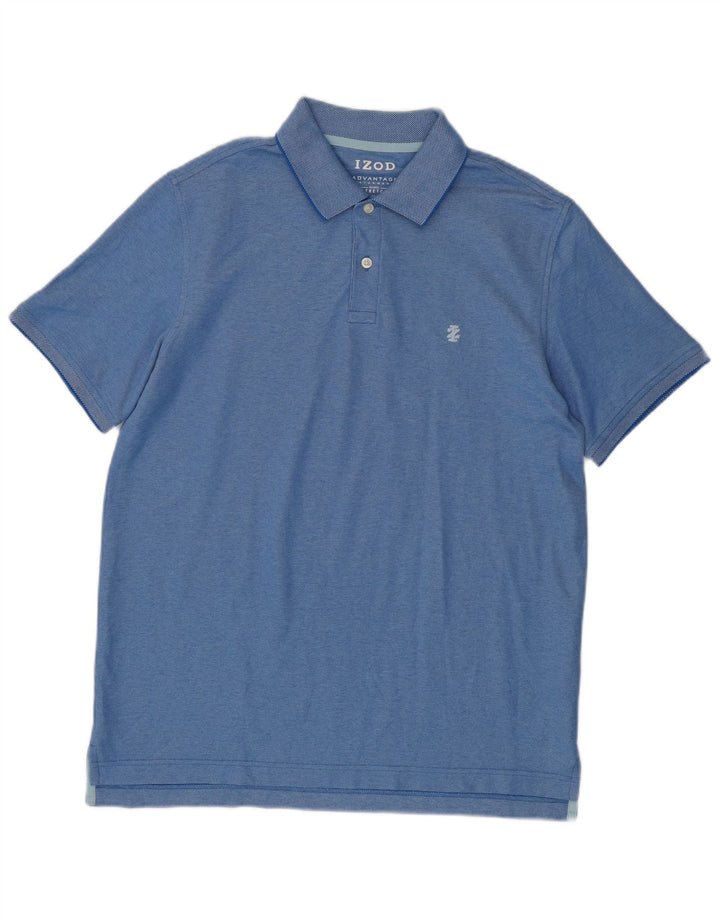 Tricou polo IZOD pentru bărbați, bumbac albastru mediu