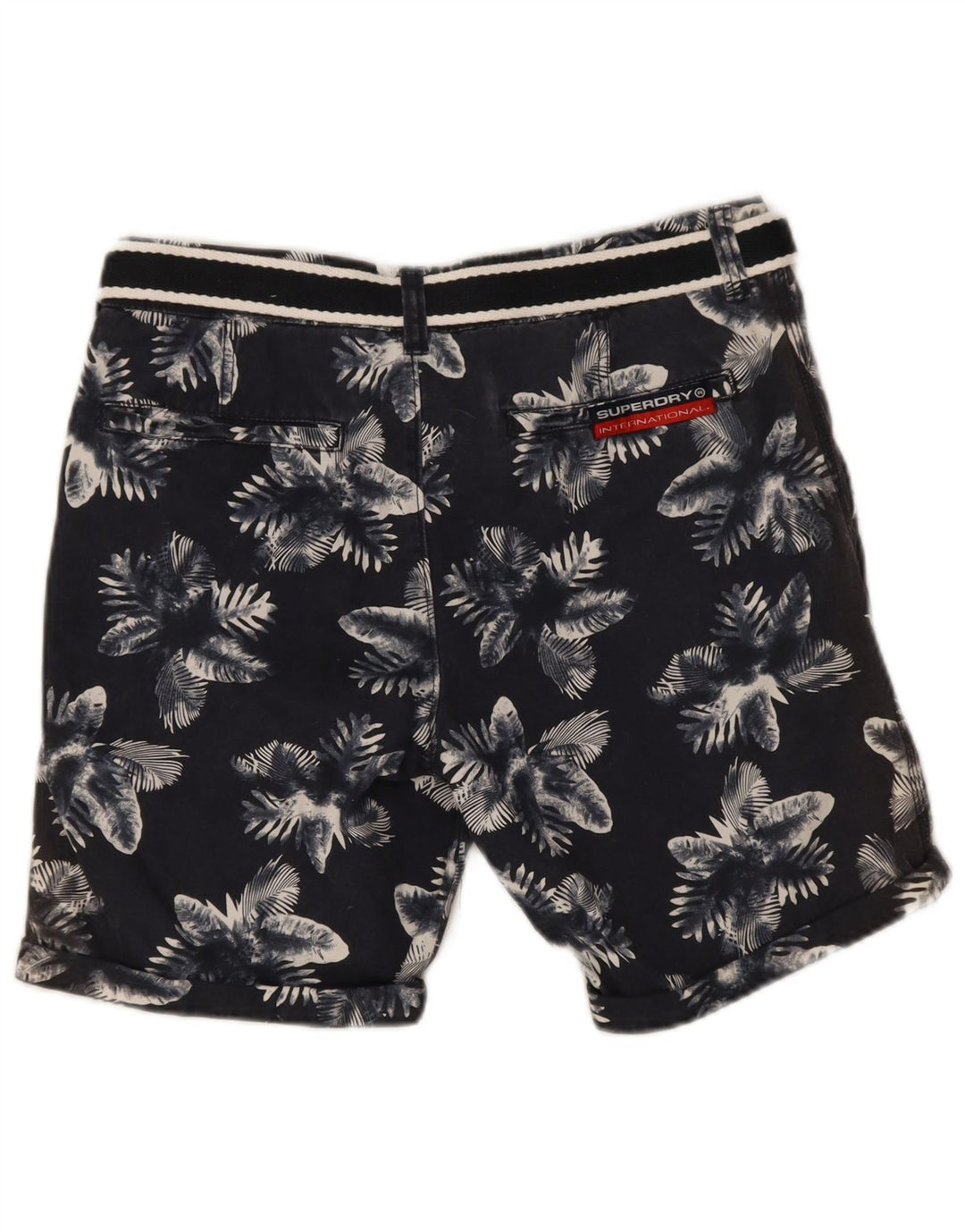 Pantaloni scurți chino pentru bărbați Superdry Medium W32 Bleumarin Floral