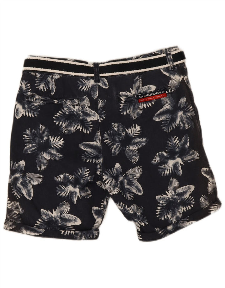 Pantaloni scurți chino pentru bărbați Superdry Medium W32 Bleumarin Floral