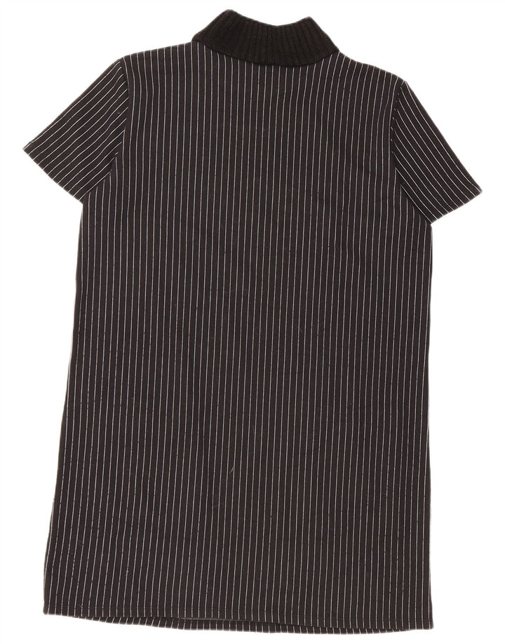 Rochie Schimbată pentru Damă Zara UK 16 Mare Neagră Pinstripe