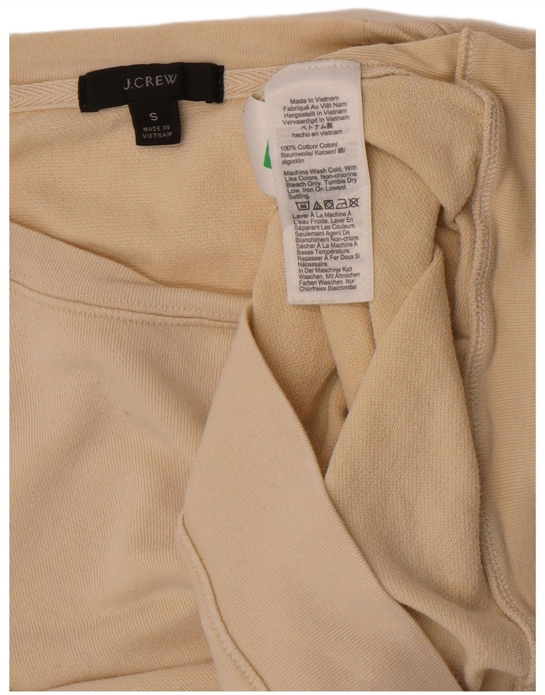 J. Crew pentru femei Crop Oversized Hanorac Pulover UK 10 Small Off White