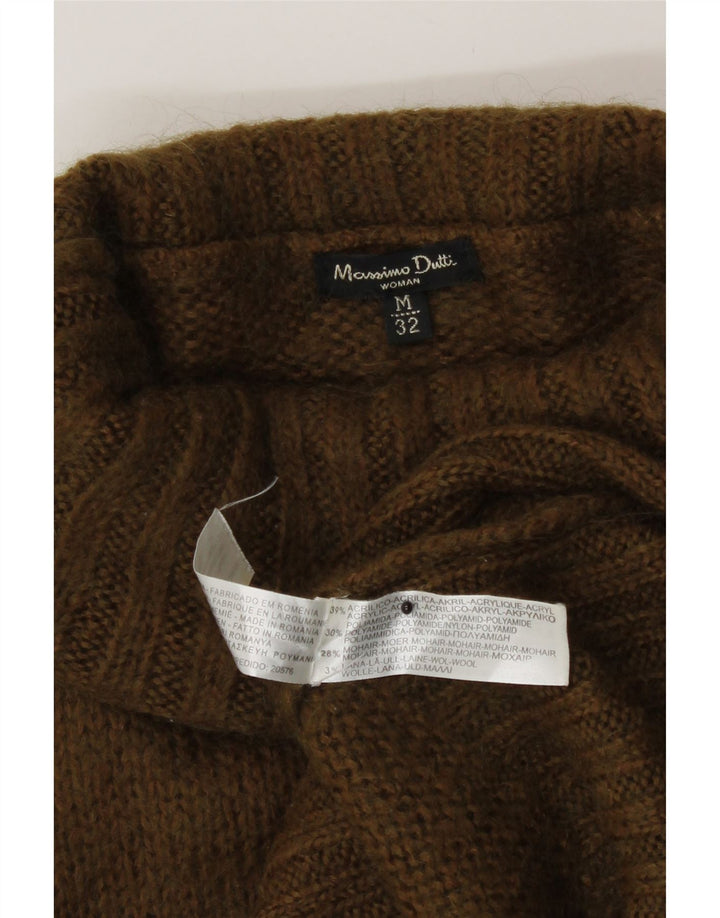 Pulover pentru femei Massimo Dutti cu gât rulat UK 12 Medium Khaki Acrilic