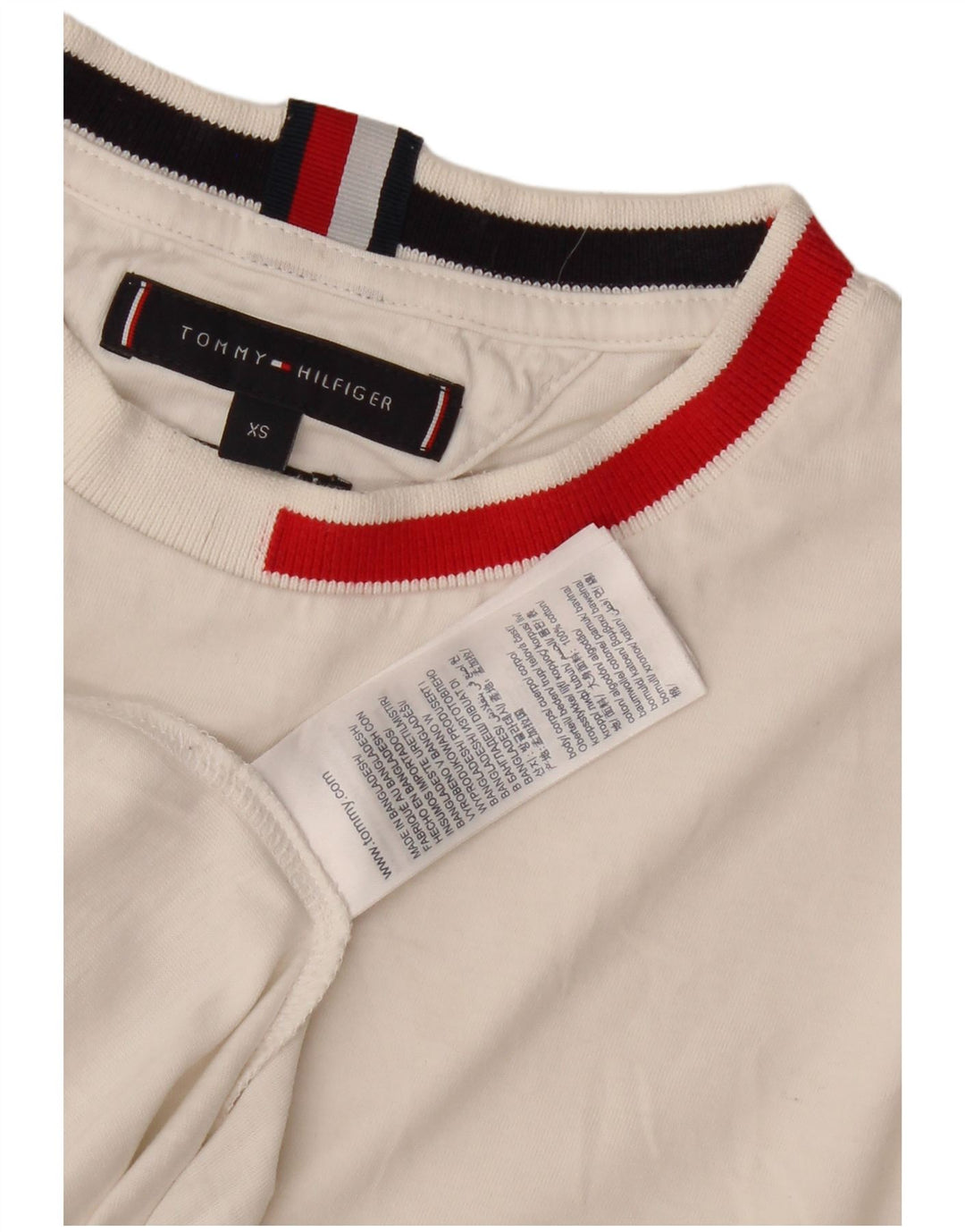 Tricou pentru bărbați Tommy Hilfiger Top XS Bumbac alb