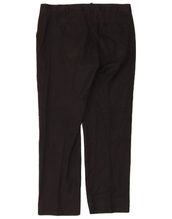 Pantaloni chino drept bărbați Izod L34 L32 Poliester negru
