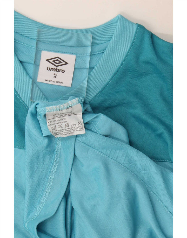 Tricou grafic pentru bărbați Umbro Top XL Albastru Poliester color bloc