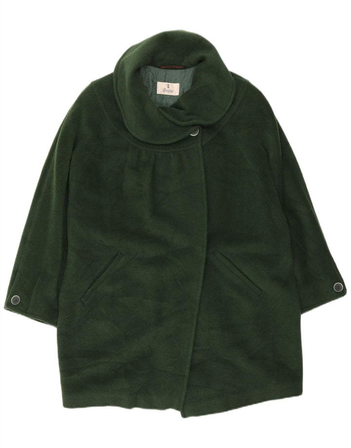 Pardesiu supradimensionat Vintage pentru femei UK 18 XL Lână verde