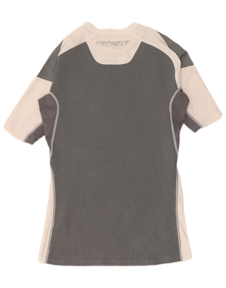 Tricou cu grafică de compresie Adidas pentru bărbați Top mare, alb, bloc de culoare