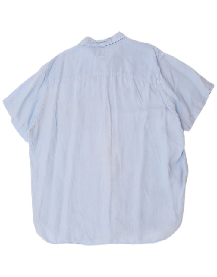 Cămașă cu mânecă scurtă TIMBERLAND pentru bărbați, 3XL albastru