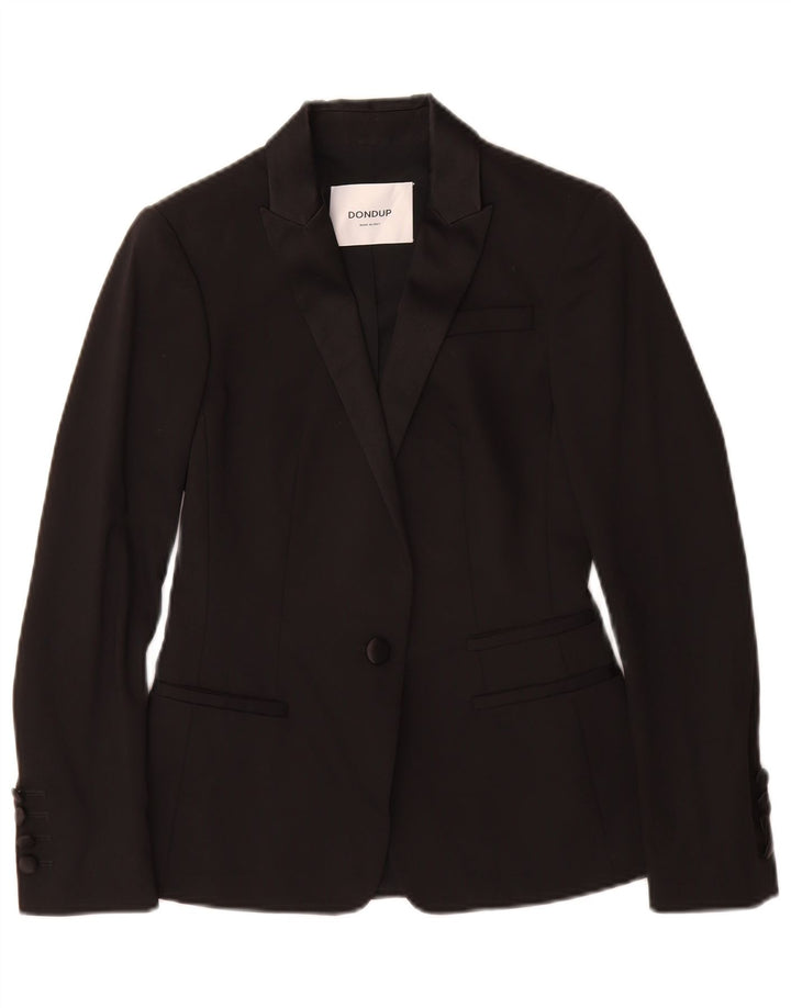 Sacou Dondup pentru femei cu 1 nasture IT 38 XS bumbac negru