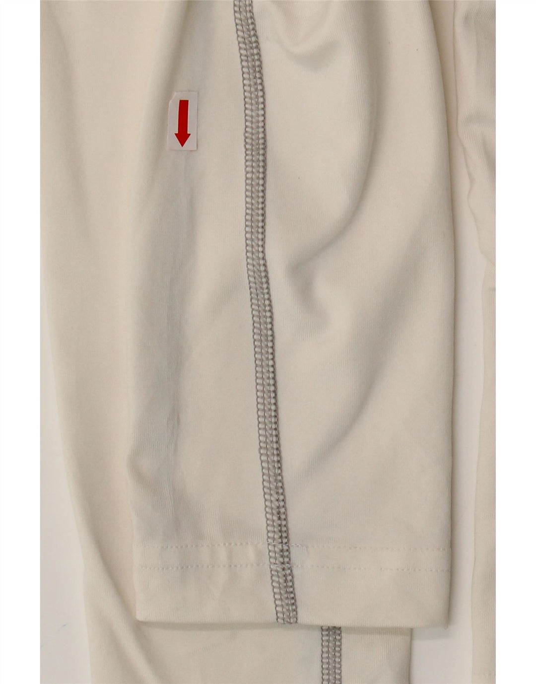 Top cu mânecă lungă NIKE Dri Fit pentru femei UK 18 XL, alb, poliester color bloc
