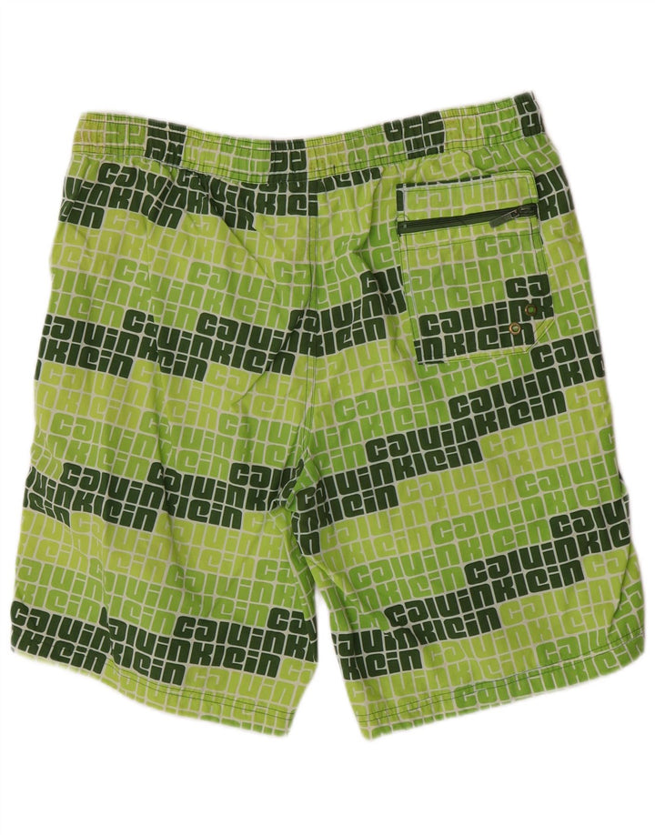 Pantaloni scurți de înot Calvin Klein pentru bărbați, verzi, mari