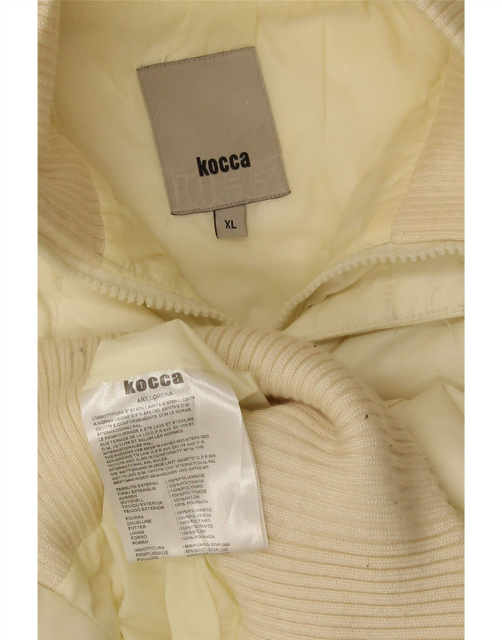 Jachetă căptușită cu glugă pentru femei KOCCA UK 18 XL Poliamidă alb