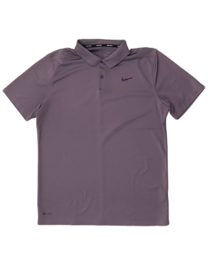 Tricou polo Nike Dri Fit pentru bărbați, mare, gri