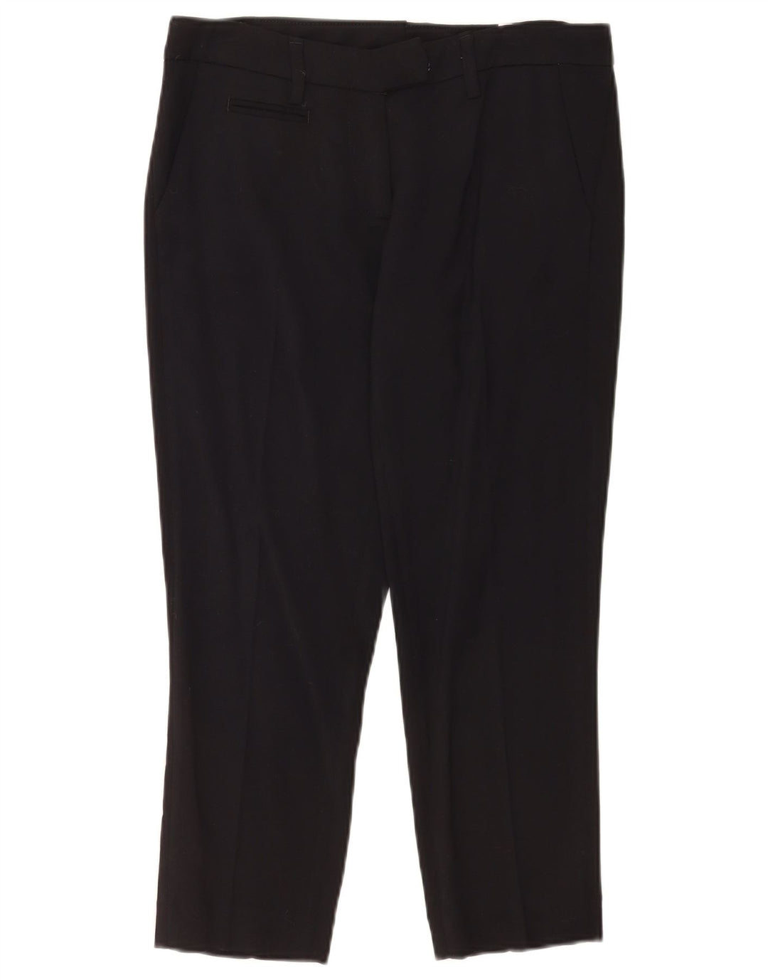 Dondup Pantaloni de costum crop pentru femei L30 L24 Viscoză neagră