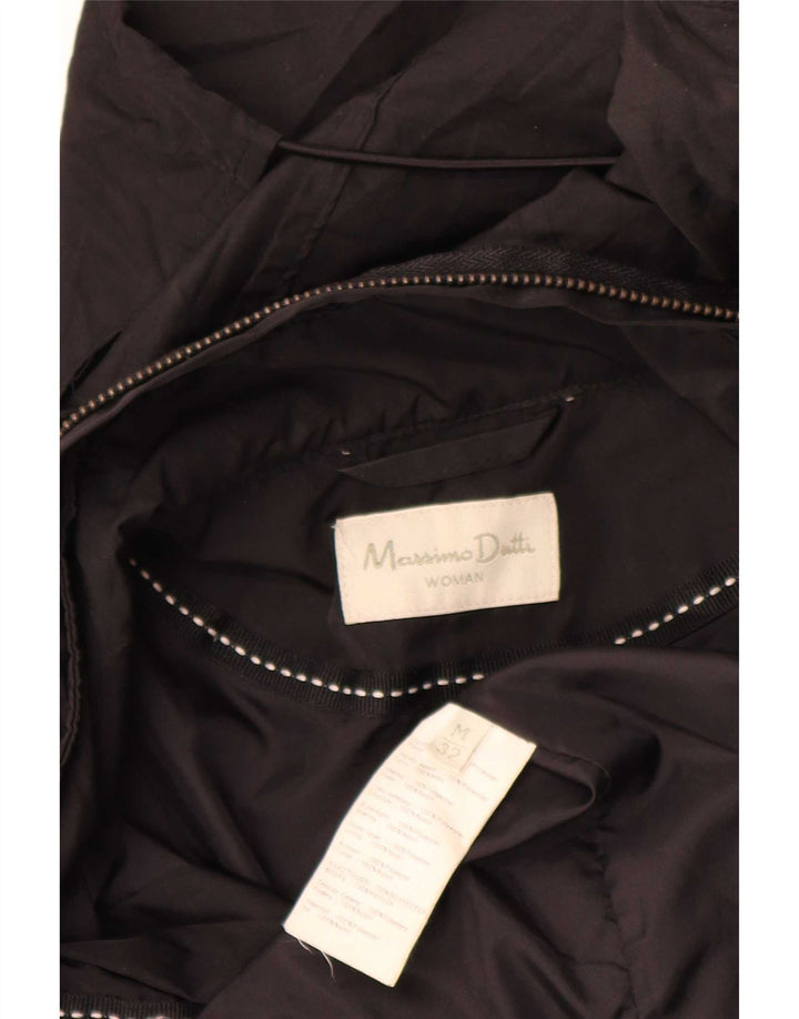 Jachetă parka cu glugă pentru femei Massimo Dutti UK 14 Medium Black
