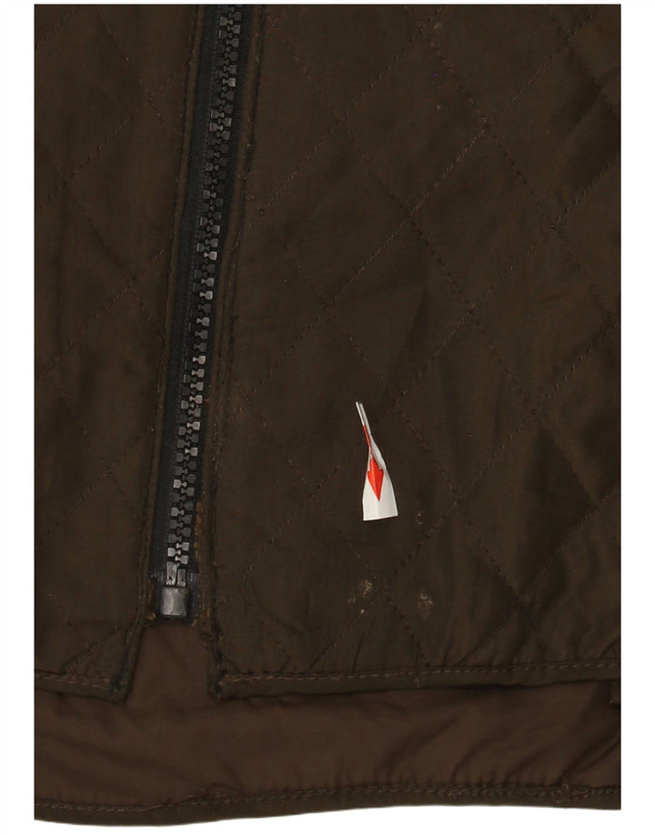 Jachetă matlasată pentru femei Ellesse UK 12 Poliester maro mediu