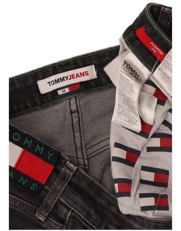 Blugi slim pentru bărbați Tommy Hilfiger W38 L32 bumbac gri