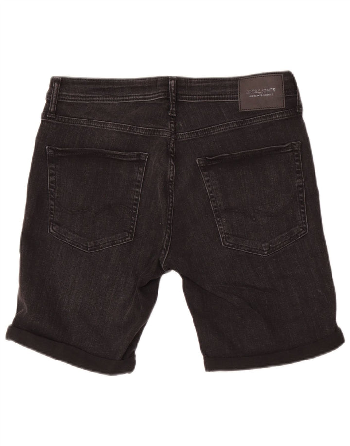 Pantaloni scurți din denim Jack & Jones pentru bărbați, mediu W32, bumbac negru