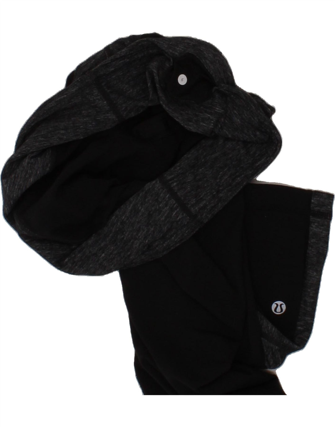 LULULEMON Womens Capri Leggings US Medium 6  Black Colourblock Vintage Lululemon and Second-Hand Lululemon from Messina Hembry 