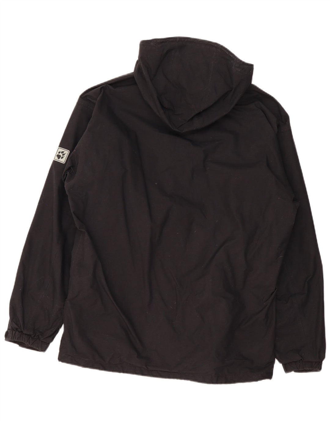 Jack Wolfskin Jachetă de ploaie cu glugă pentru bărbați UK 36/38 Poliamidă neagră medie
