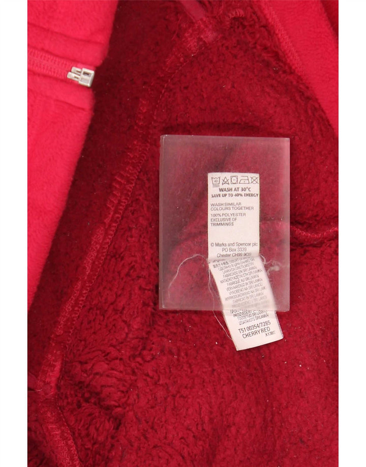 Jachetă fleece pentru femei Marks & Spencer UK 20 2XL poliester roșu