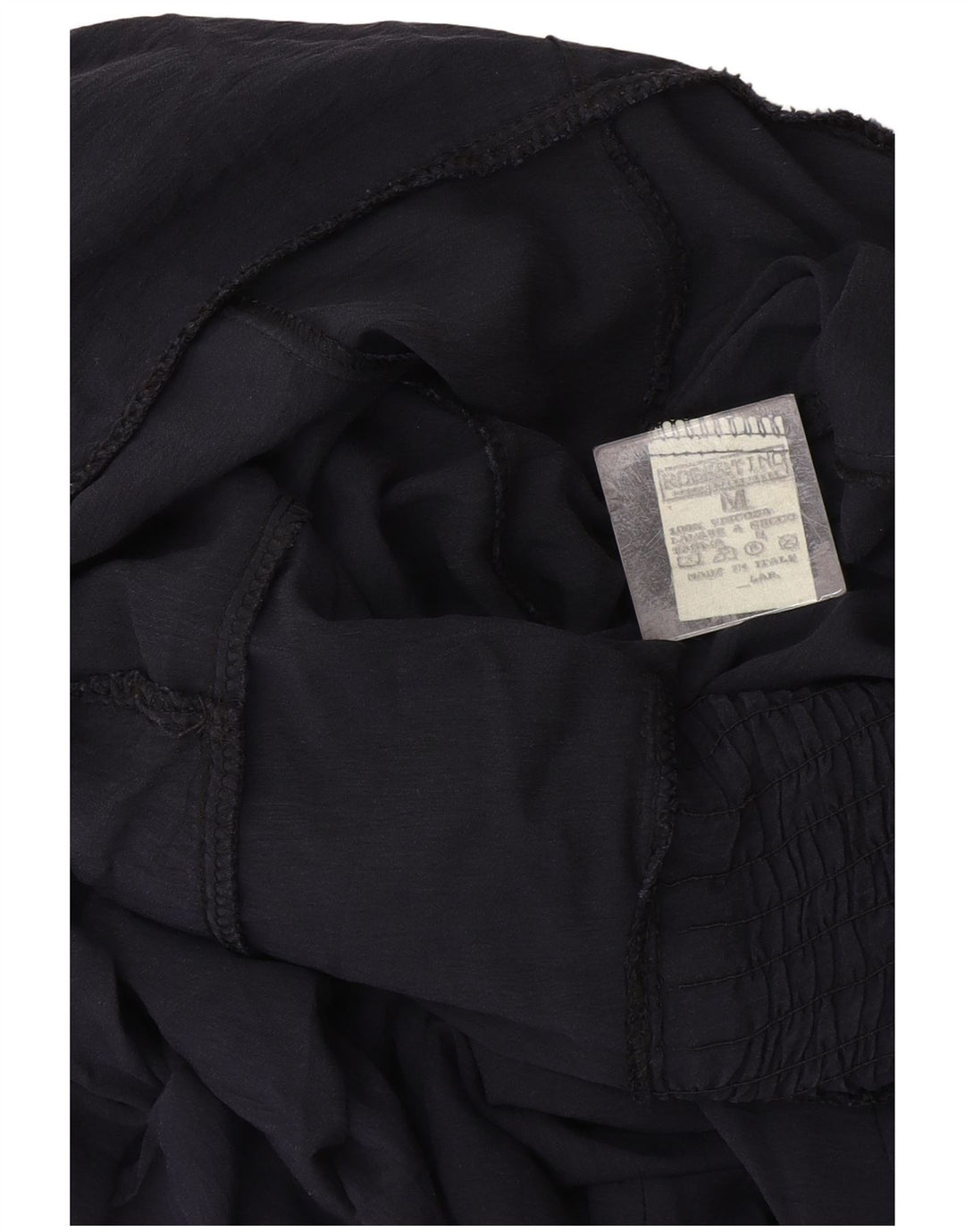 Rochie de soare Maxi Vintage pentru femei UK 12 Medium Bleumarin Viscoză