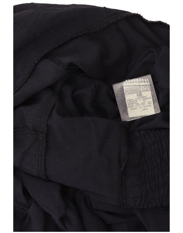 Rochie de soare Maxi Vintage pentru femei UK 12 Medium Bleumarin Viscoză