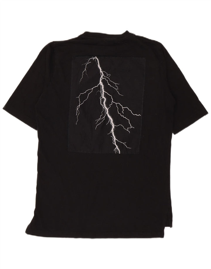 Tricou grafic pentru bărbați Diesel Top mic, negru, bumbac