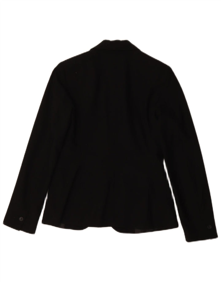 Blazer pentru femei Zara cu 1 nasture EU 34 2XS Poliester negru