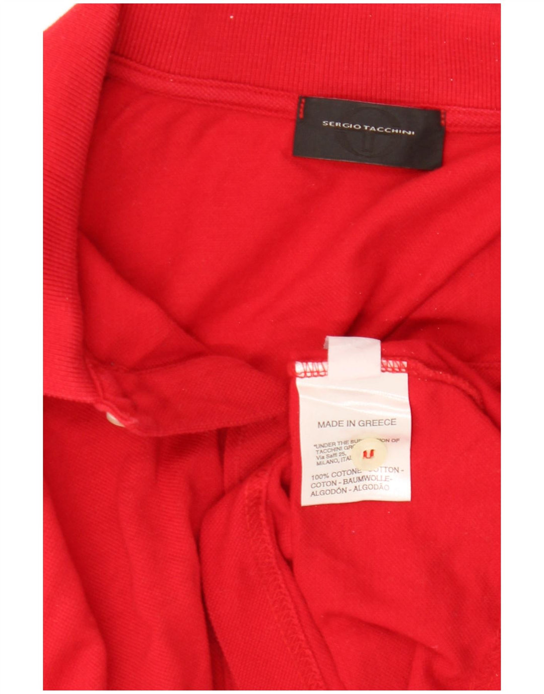 Tricou polo Sergio Tacchini pentru bărbați IT 56 2XL Bumbac roșu
