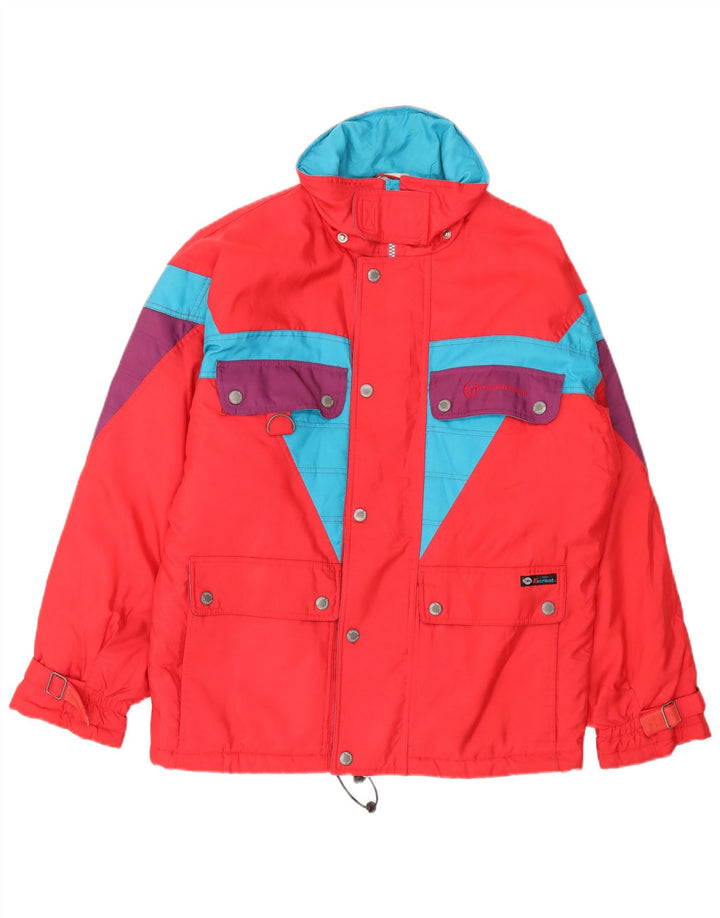 Jachetă de schi pentru bărbați Sergio Tacchini, roșu mediu, poliester color bloc