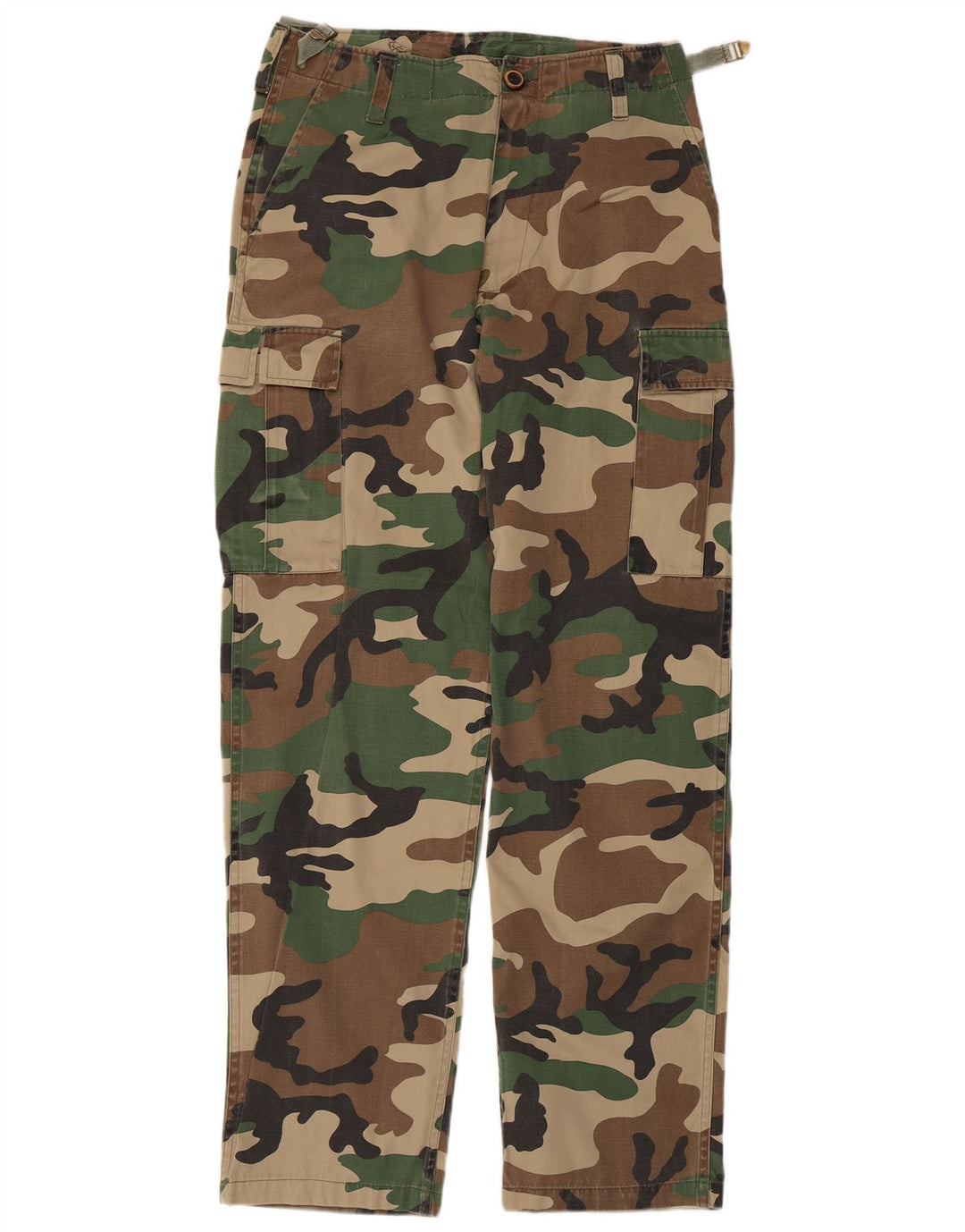 Pantaloni cargo pentru bărbați VINTAGE Mediu L32 L31 Poliester de camuflaj kaki