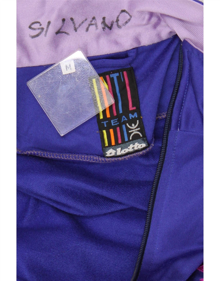 Jachetă de top pentru trening grafic LOTTO pentru bărbați, mov mediu, color block