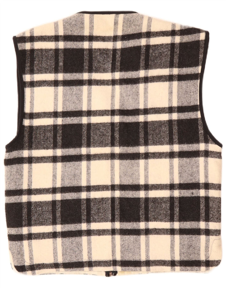 Gilet pentru bărbați Le Frog UK 38 Medium Black Check Wool